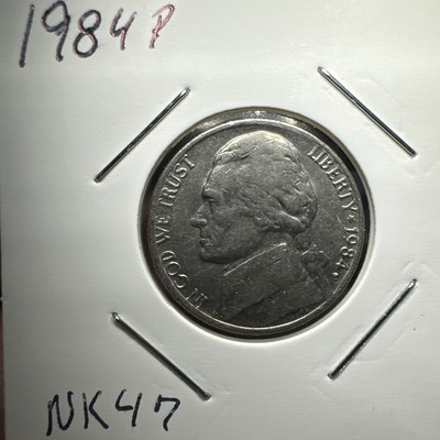 1984 P Jefferson Nickel with a Doubled Die Reverse (DDR) Error