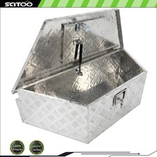 Aluminum Trailer Tongue Tool Box 39x16.5x12 Pickup Truck Bed Storage Toolbox