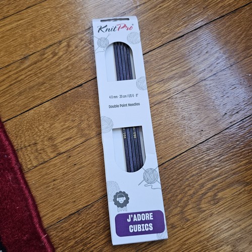 KnitPro 8" J'Adore Cubics Square Double Pointed Needles Set of 5 Size 6