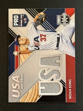 Noah Song 2020 Panini Elite Extra Edition USA Materials USAM-NS Red Sox