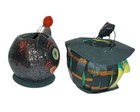 Halloween Glitter  Witch & Black Kitty Cat small Bucket Pail Dept 56 Vintage — photo 4