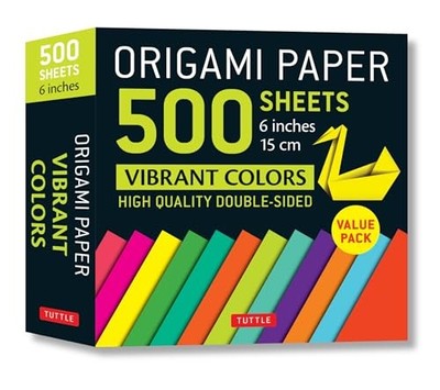 Tuttle Publishing - Origami Paper 500 Sheets Vibrant Colours 6 Inc 15 - H245z