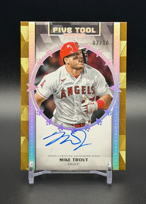 2024 Topps Five Star MIKE TROUT Five Tool Phenom On-Card Auto 7/10 #FTP-MT