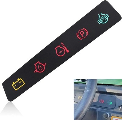 M117670 Dash Panel Decal/Instrument Indicator Label Compatible Gray 