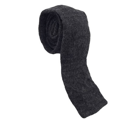 Suitsupply Luxury Krawatte Wolle Kaschmir Grau Slim Skinny Square HD5