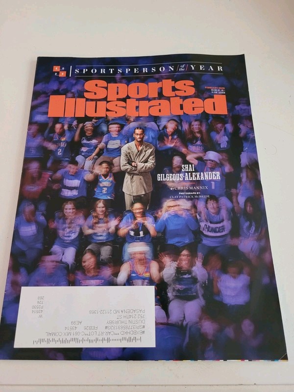 SPORTS ILLUSTRATED-FEBRUARY 2026-SHAI GILGEOUS ALEXANDER-NEW-FAST SHIPPING