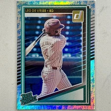 2025 Donruss - Leo De Vries #148 - Rockets Foil Parallel Prospect (RC) Padres
