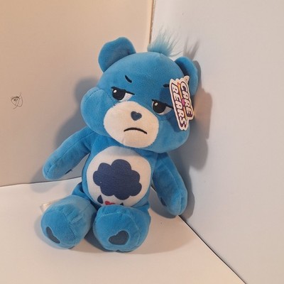 Care Bears Grumpy Bear Plush 2022 Blue Stormy Rain Clouds 11''