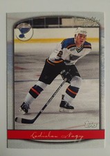 99 00 TOPPS PREMIER PLUS ROOKIE LADISLAV NAGY #82 BLUES