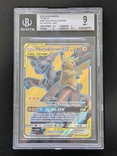 POKEMON PIKACHU & ZEKROM GX FULL ART 162/181 SUN & MOON TEAM UP 2019 BGS 9 on eBay