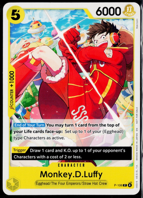 Monkey.D.Luffy Store Tournament 2025 Vol. 4 P-106 PR Regular One