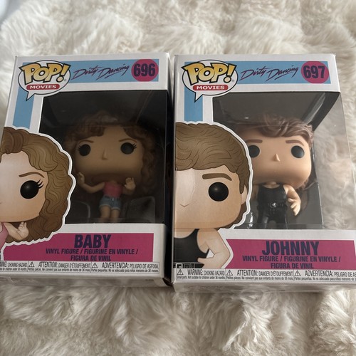 Johnny & Baby Dirty Dancing Funko Movie Pop Vinyl Figure Numbers 696 And 697 NIB