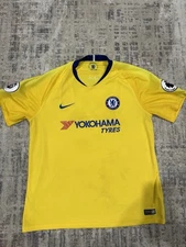 🟡Nike Chelsea FC Eden Hazard#10 2018/2019 Away Jersey Mens Size XL Vaporknit