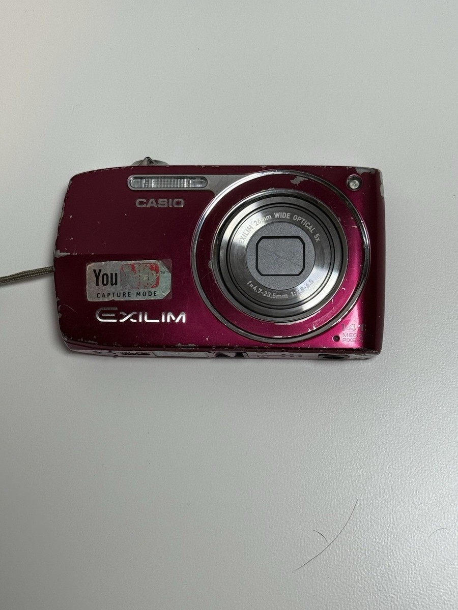 Casio Exilim EX-Z2000 Pink Compact Digital Camera Used, Paint Wear