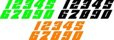 Custom Motocross Racing Numbers  Vinyl Decal  MX Dirt Bike SX Sticker  3 's