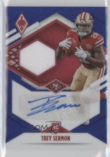 2021 Panini Phoenix RPS Rookie Jersey Prime Blue 19/50 Trey Sermon Auto 2b2