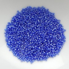 15/0 TOHO Seed Beads Transparent Cobalt Luster 10 Grams Glass Bead No. 116