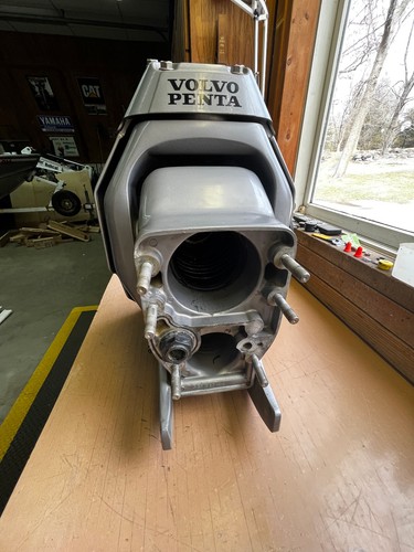Volvo Penta OEM SX-M Gimbal Housing Transom Shield Assembly -- NICE!!