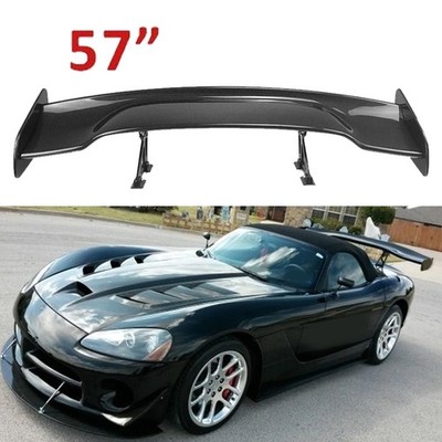 Rear Trunk Spoiler Lip Wing Carbon Fiber Color 57inch For Dodge Challenger 08-15