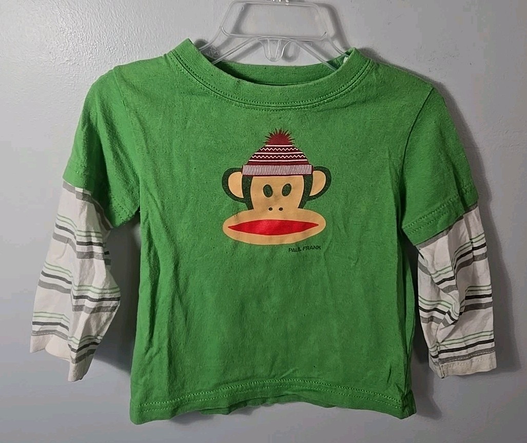 Paul Frank Christmas Santa Julius Monkey T-Shirt Sweatshirt Set Baby Boys 18M
