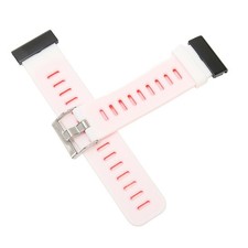 Silicone Smart Watch Strap Size Adjustable Metal Buckle 2 Colors Watch Band