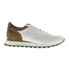 Pastori by Di Bianco Lucius Nappa Suede Ivory Mens Beige Sneakers Shoes