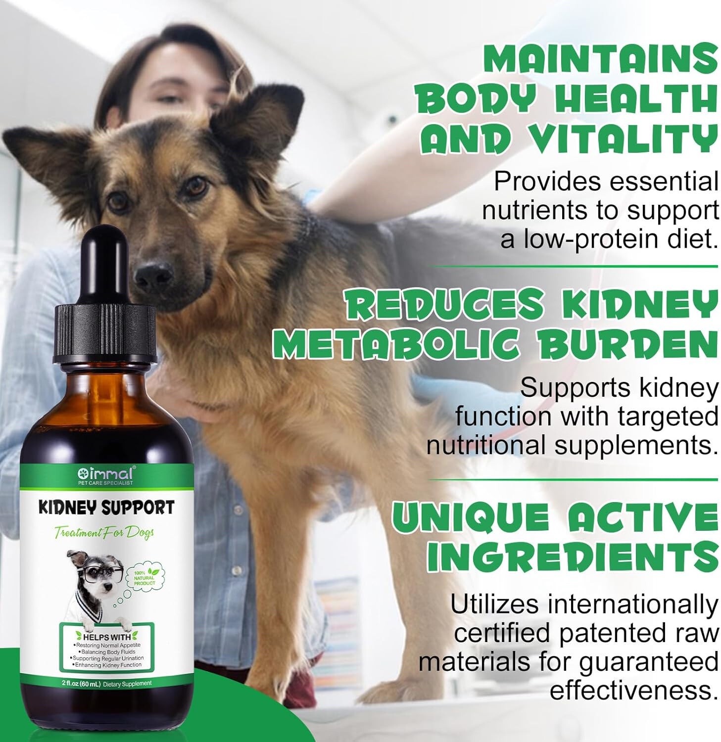 Kidney Support for Dogs, Support Urinate Regularly, Increase Immunity