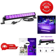 40W LED Black Light Bar for Glow Party, Blacklight with Plug &Switch, Each Light