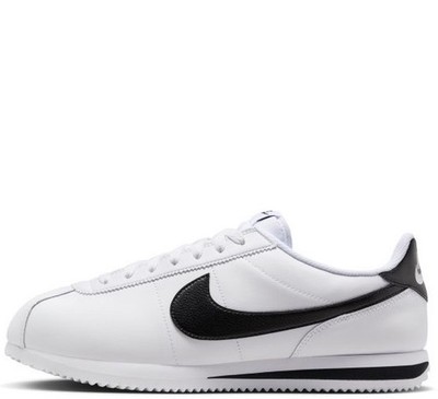 Size 10 - Nike Cortez  White Black  Mens