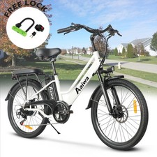 Axiniu 24" Electric Bike 750W Motor 48V 20Ah Battery 7-Speed 22 Mph City Bike