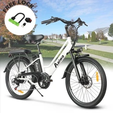 Axiniu 24" Electric Bike 750W Motor 48V 20Ah Battery 7-Speed 22 Mph City Bike