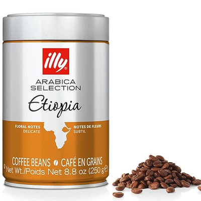 illy Arabica Selection Etiopia Coffee Beans 100% Arabica 8.80oz / 250g Tin