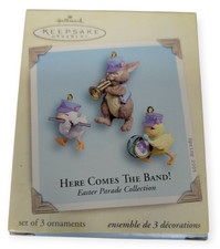 Hallmark Here Comes the Band! Easter Parade Collection Set of 3 Mini Ornaments