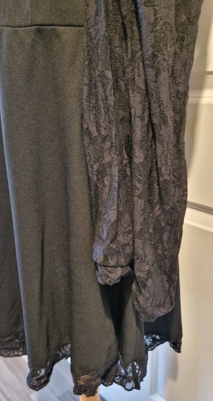 SHEIN CURVE BLACK MOCK CORSET DRESS SIZE 2XL 18 2… - image 6