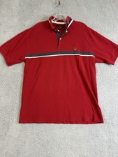 Vintage Tommy Hilfiger Polo Shirt Mens Extra Large Red Crest Rugby 90s Classic