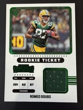 2022 Panini Contenders - Rookie Ticket Swatches Romeo Doubs #RTS-RDO (MEM, RC)