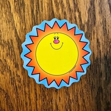 Vtg Carson Dellosa 90s Y2K Smiling Suns MINI Die Cut Cutout Set 17 Dopamine