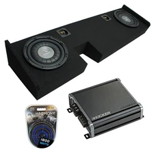 2009-2014 Ford F-150 Ext Super Cab Truck Harmony F124 Dual 12" Sub Box & CXA8001