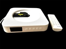 Wall Mounted CD Player Bluetooth FM Radio USB MP3 White Remote Used Good