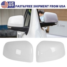 White Side Mirror Cover Cap Replacement Fits Jeep Grand Cherokee Durango 11-2022