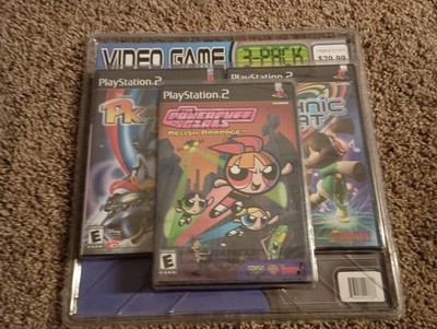 PS2 3 Pack, Playstation 2, Pk Out Of The Shadows, Powerpuff Girls, Technic Beat.