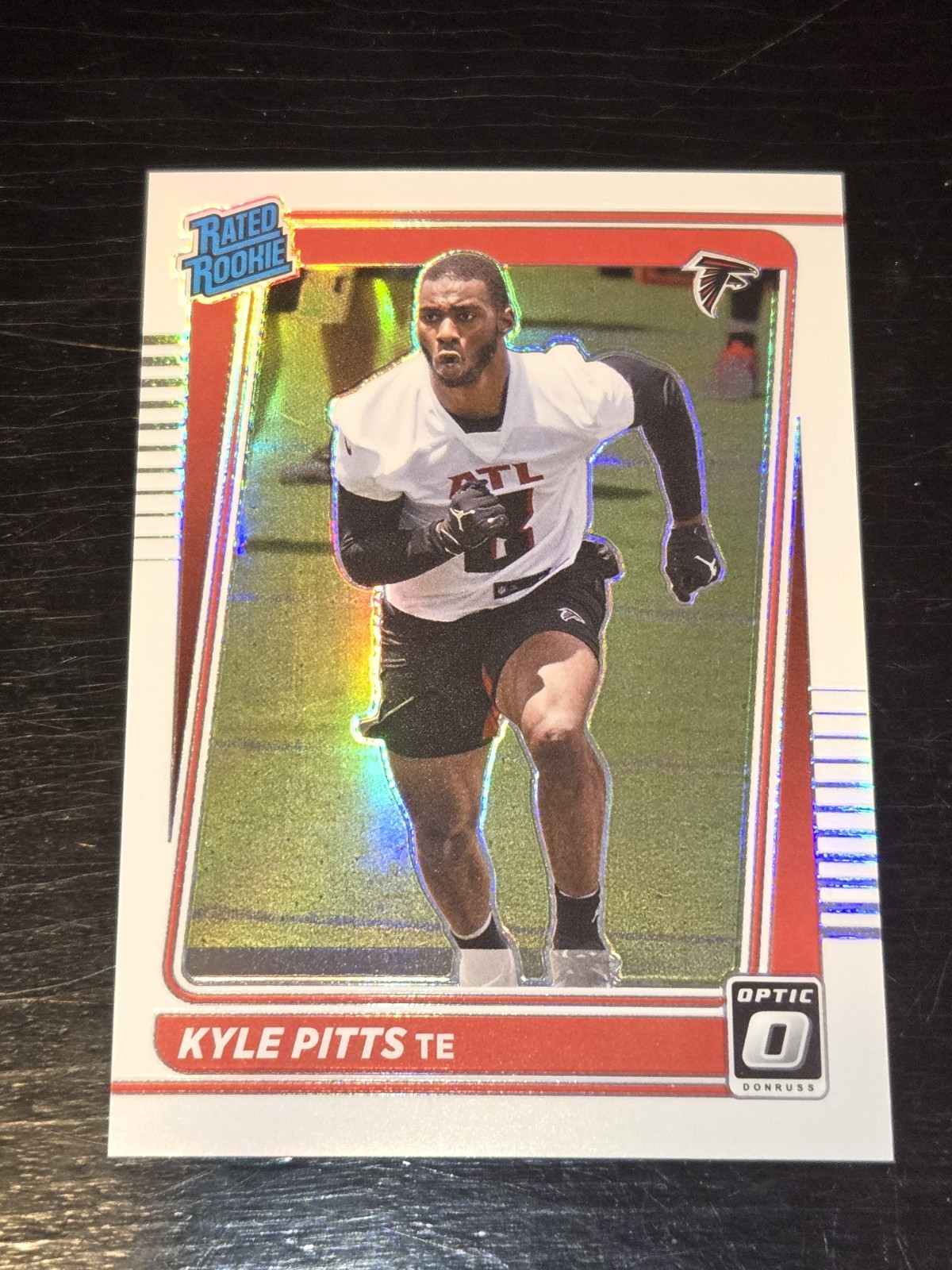 2021 Donruss Optic Football Kyle Pitts HOLO PRIZM VARIATION SP RATED ROOKIE🔥