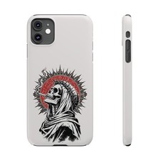 Skull Saint Halo slim phone case gothic skeleton artwork