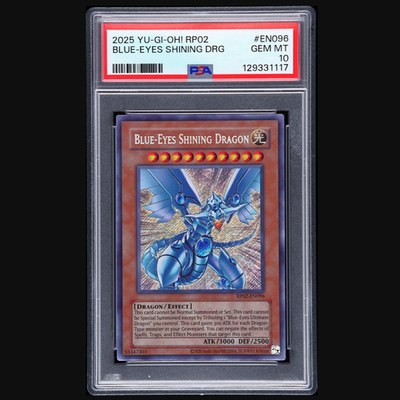 1st PSA 10 Yu-Gi-Oh! 2025 Blue-Eyes Shining Dragon RP02-EN096