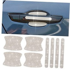 8PCS Rhinestone Car Door Handle Covers, Bling Scratch Protector Stickers with