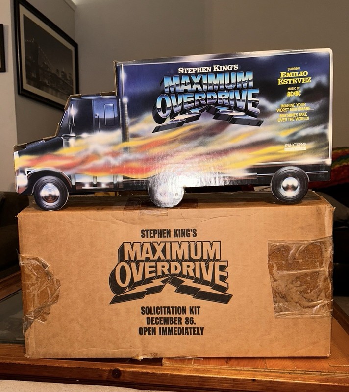 Maximum Overdrive Movie Promotional Display Truck Stephen King Emilio Estevez