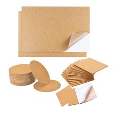 34 PCS Self Adhesive Cork Sheet,11.8x8.3in Rectangle Cork Sheets for Crafts