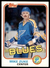 1981-82 Topps Mike Zuke C Hockey Cards #124