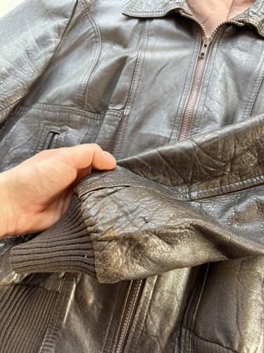 Vintage Brown Leather Jacket - Picture 7 of 12