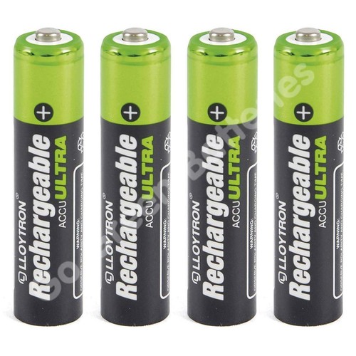 LLOYTRON AA 800-2700 mAh AAA 550-1100 mAh RECHARGEABLE BATTERIES PRECHARGED NiMH - Picture 12 of 54